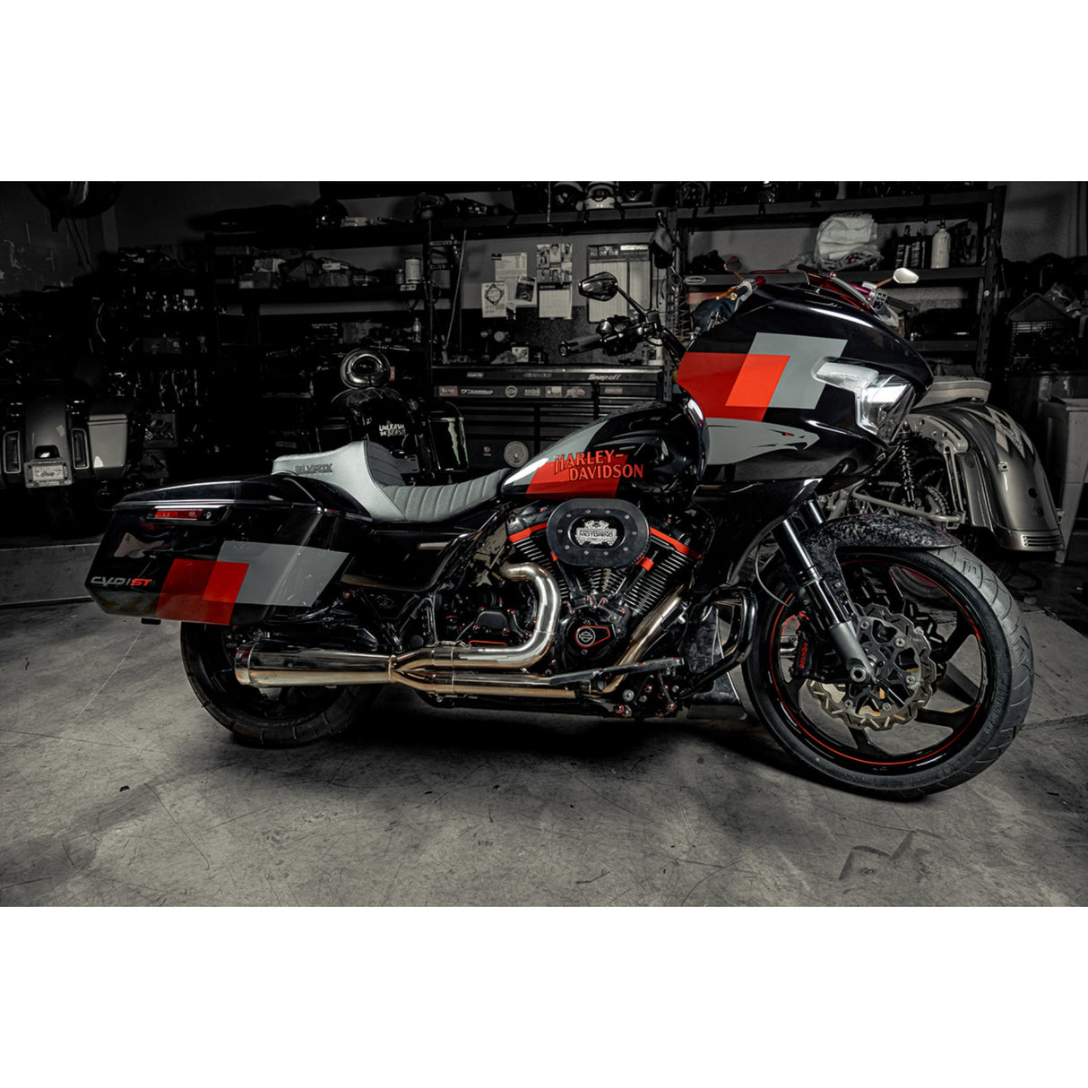 Slyfox Highnoon Seat - 4704A-SlyFox For Harley Touring 2023-2026