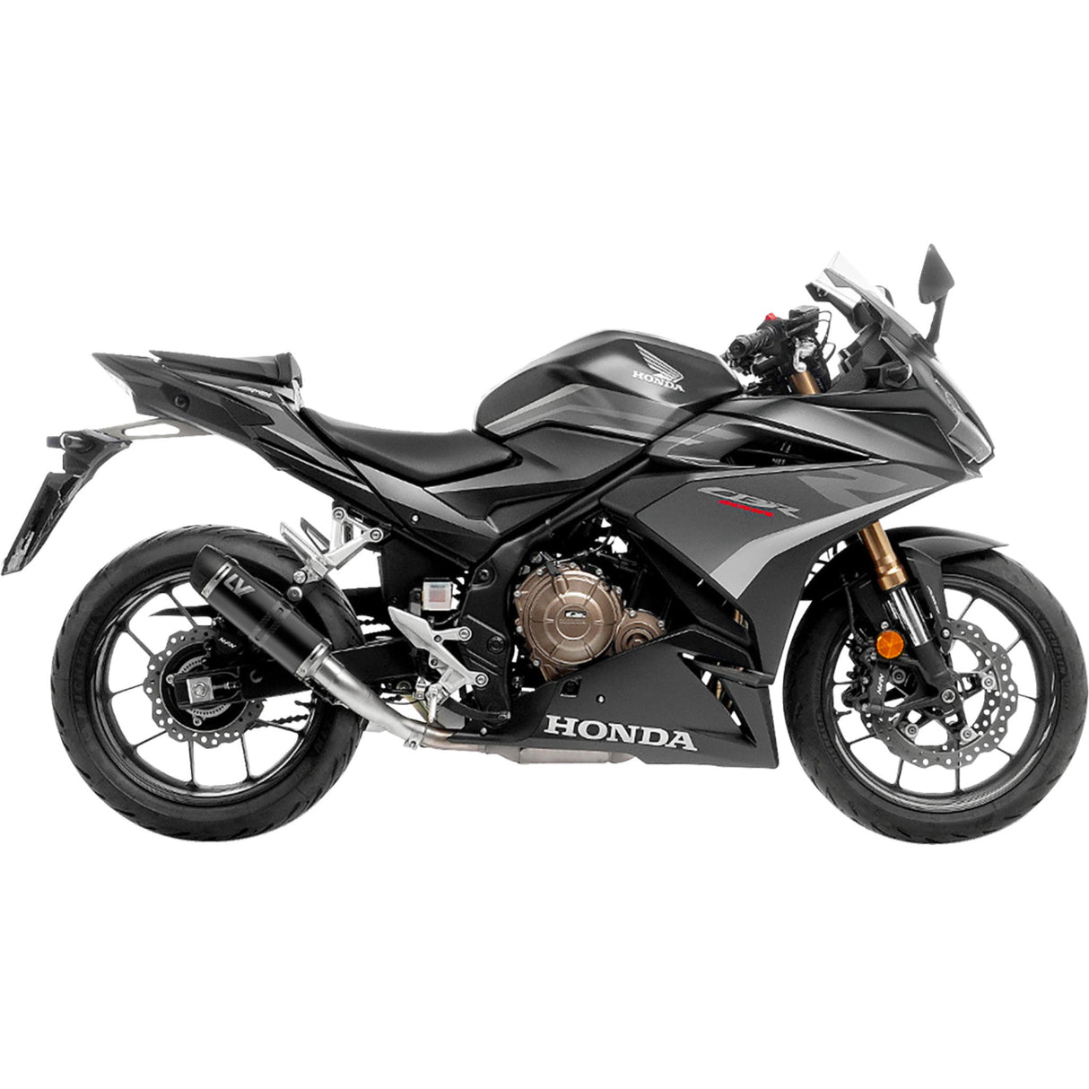 LEOVINCE 1811-4737 3395EBU GP Corsa EVO Slip-On Muffler black edition - cb/cbr 500