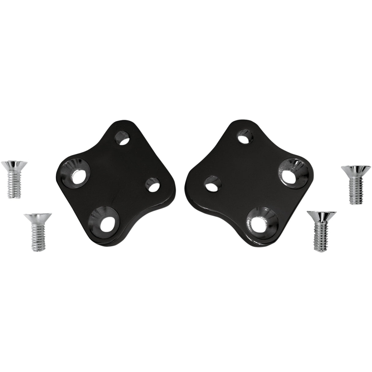 Accutronix Kick-Back Adapter Plates Black - FCKB102-B For Harley Motorcycles 1991-2017