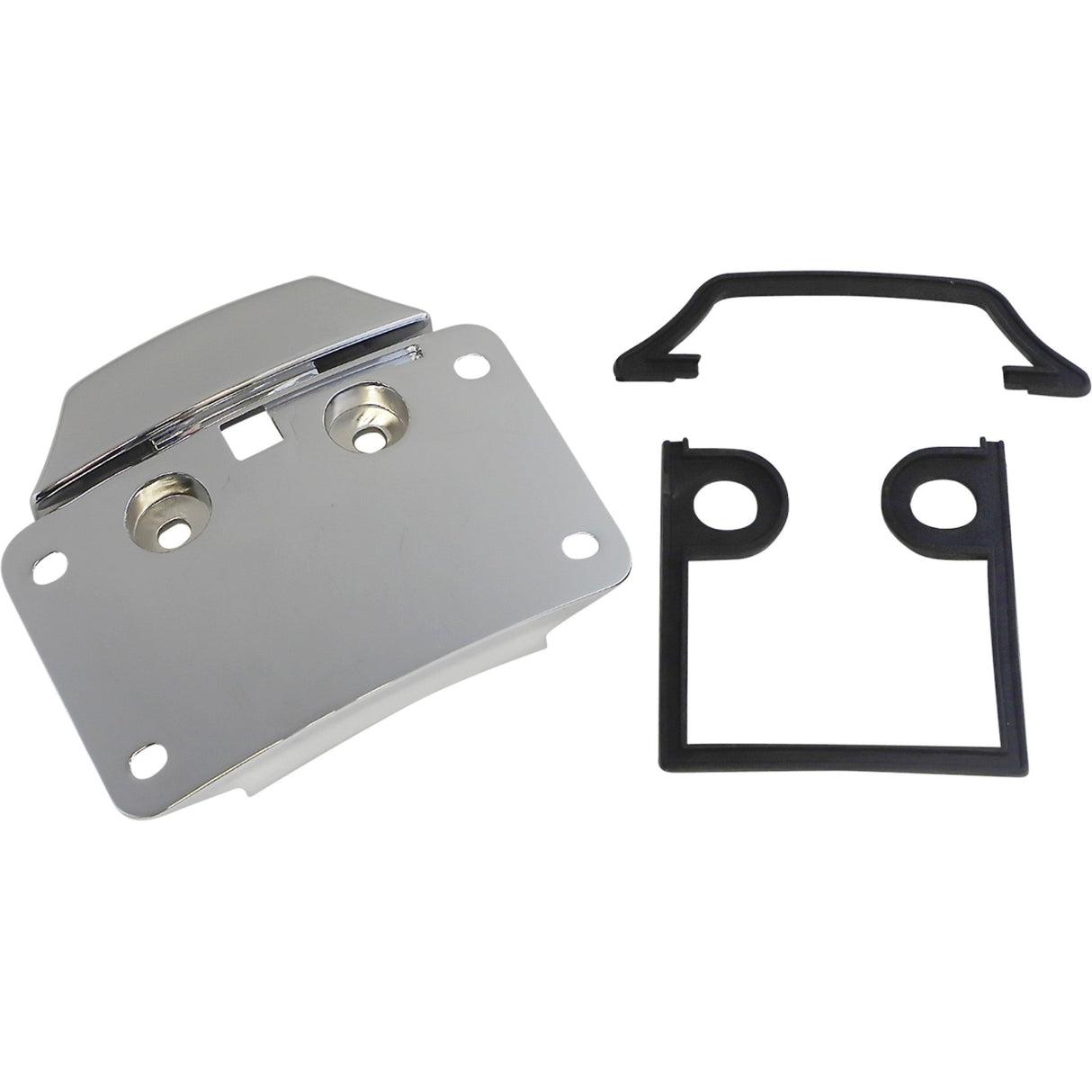 CUSTOM DYNAMICS 2030-1960 CD-CVO-MOUNT-C Radius License Plate Mount Assembly for CVO™ - Chrome