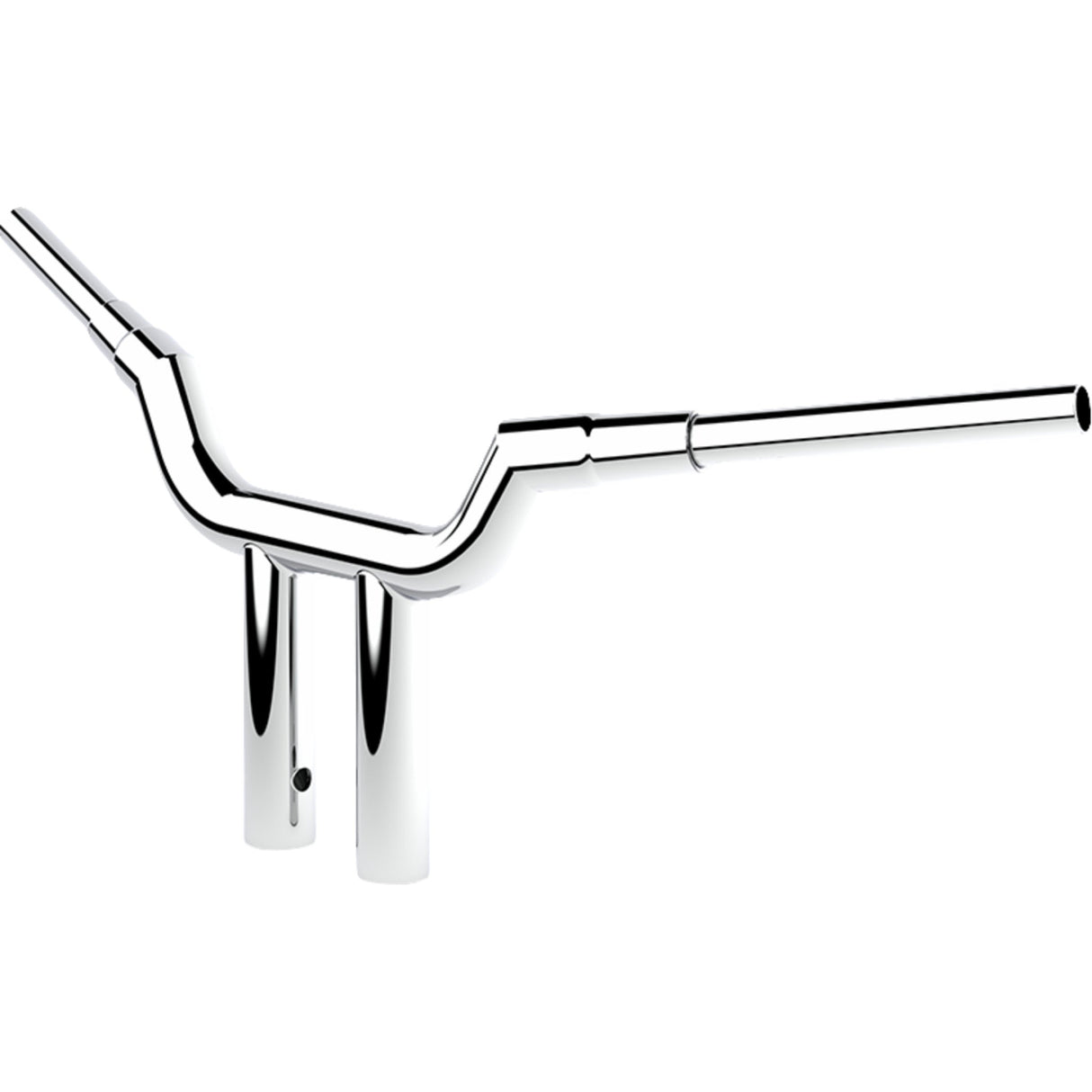 LA CHOPPERS 0601-6273 LA-7344-10 Valley T-Bar - Handlebar - Valley - T-Bar - 10" - Chrome