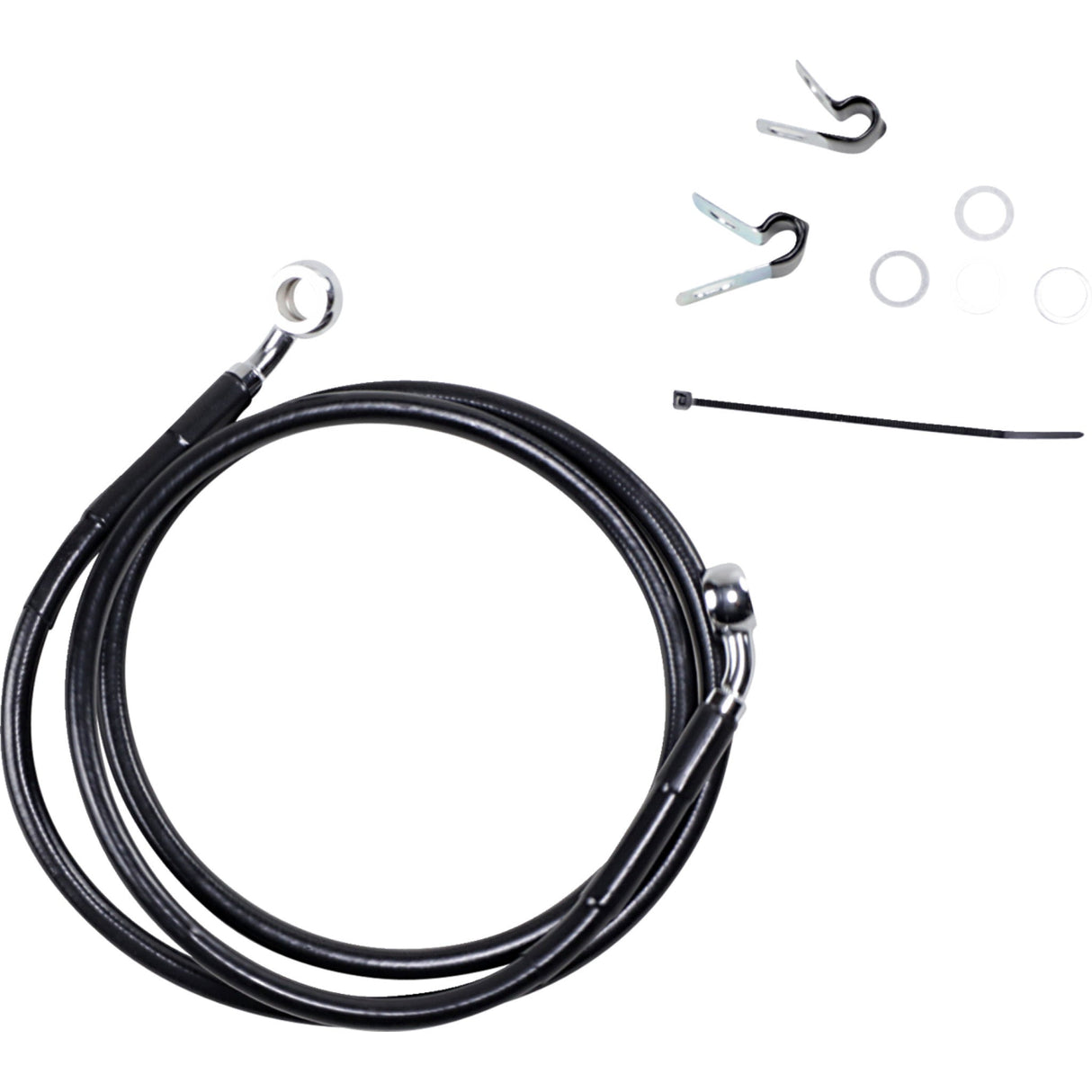 DRAG SPECIALTIES Extended Length Brake Line Kit Front - XL