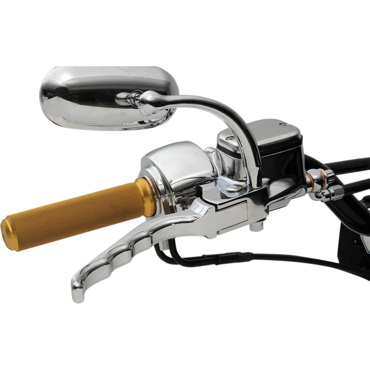 Joker Machine Billet Aluminum Brake Lever Grooved - 03-29 For Harley Motorcycles 1996-2017