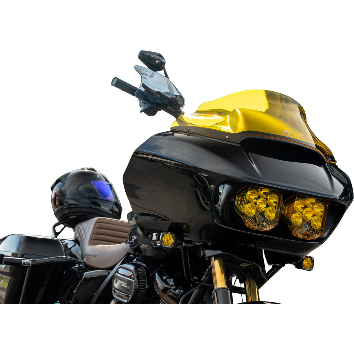 KLOCK WERKS 0635-2802 KWS-01-0122-HC Flare® Handguards harley-davidson hydraulic clutch - dark smoke