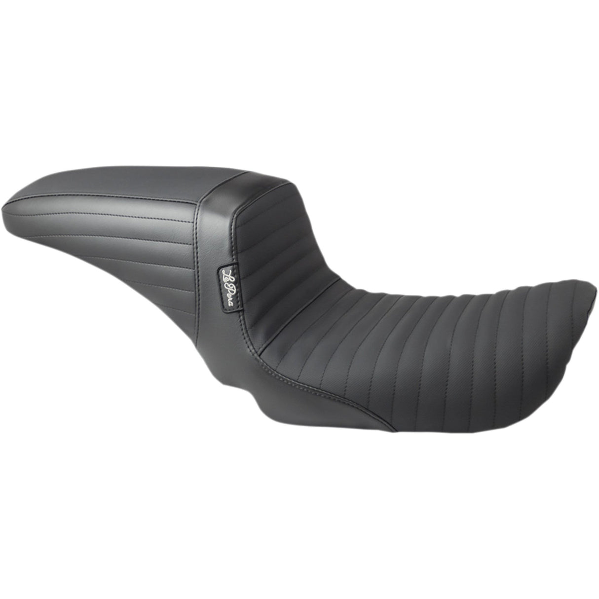 LePera Kickflip Seat — Pleated With Gripp Tape Black - LF-591PTGP For Harley Super Glide 2004-2005