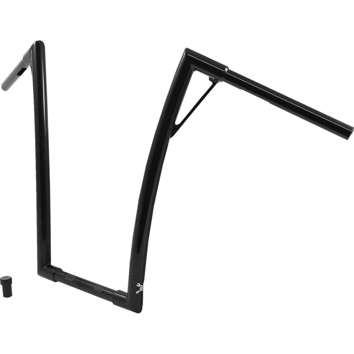 Burly Brand Louie Handlebar 19" Black - B12-7011B For Harley Motorcycles 1949-2024