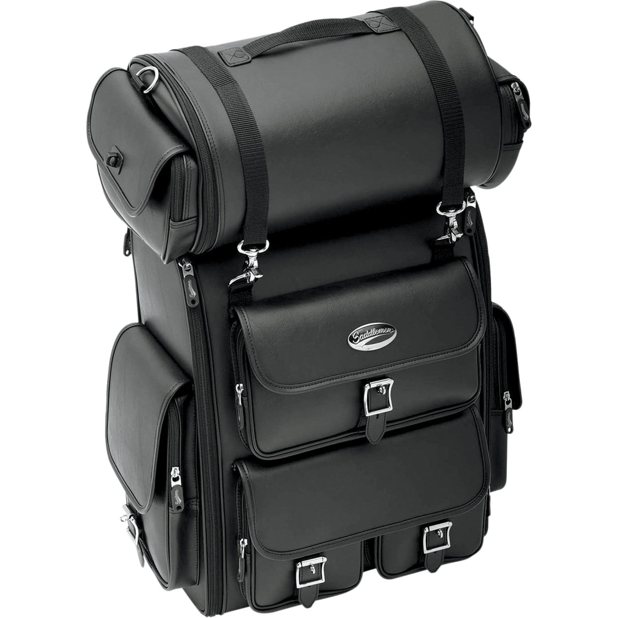 SADDLEMEN 3515-0096 3515-0096EX2200 Sissy Bar Bag with Roll Bag Drifter