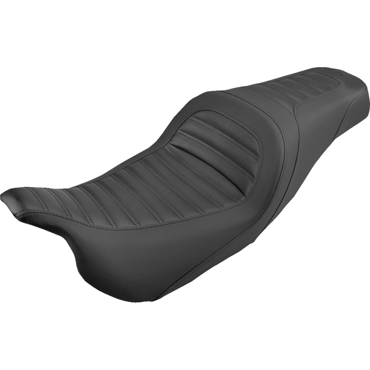 Saddlemen Slim Roll & Pleat Seat Black - 808-07B-161 For Harley Touring 2008-2025