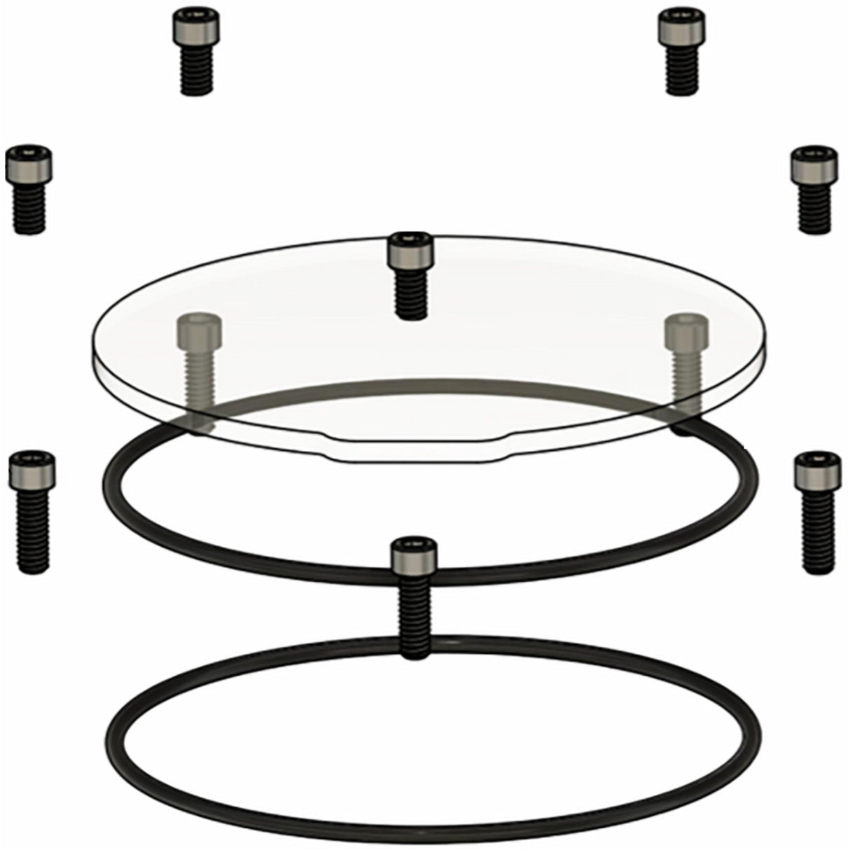 TRASK 1107-0758 TM-0041-RK Assault Derby Cover Repair Kit touring/trike