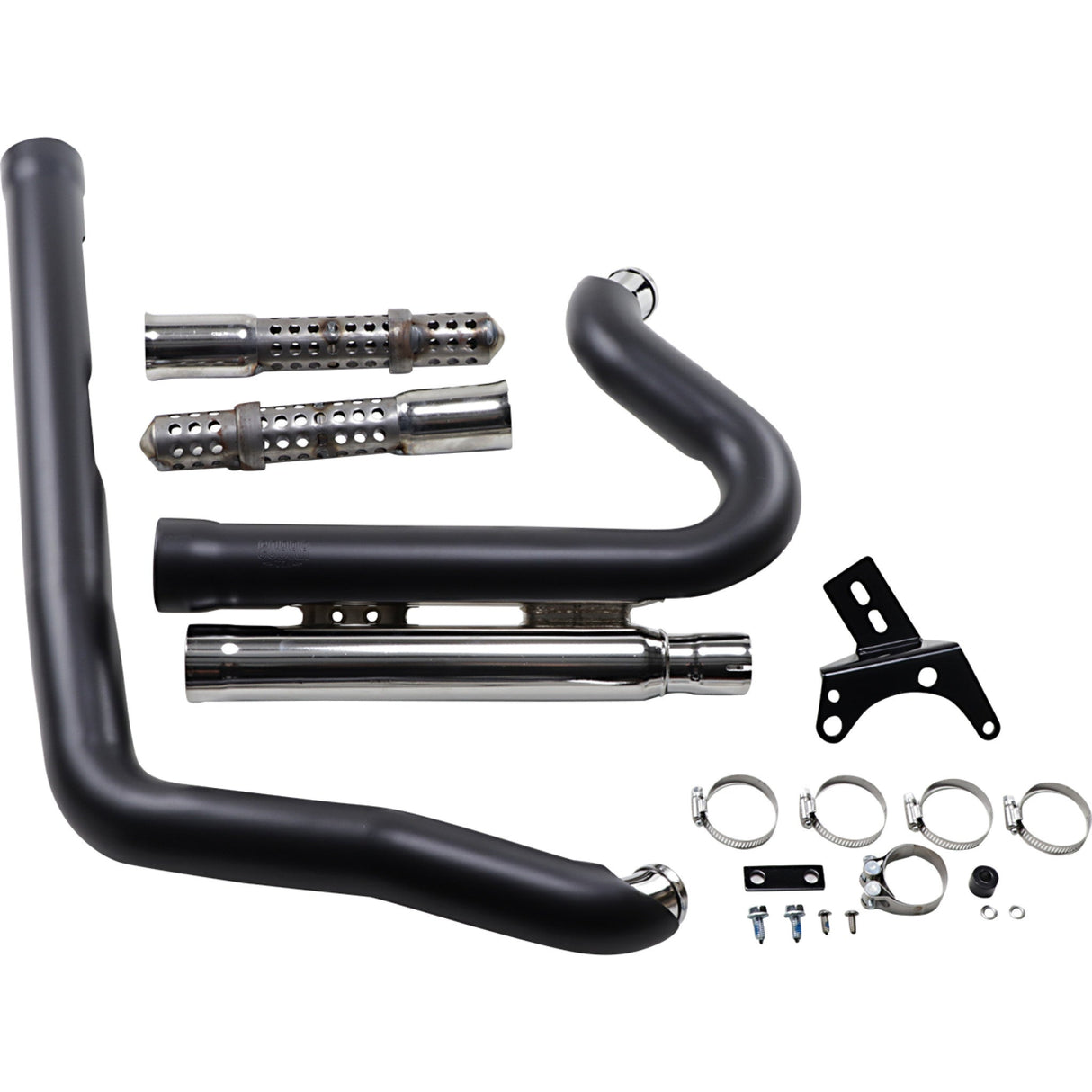 Cobra Speedster Short 2-Into-2 Exhaust System - 6709B For Harley Dyna 2006-2011