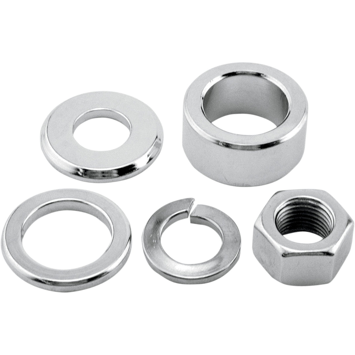Colony Axle Spacer Nut Kit Front - 2028-5 For Harley 2000-2007