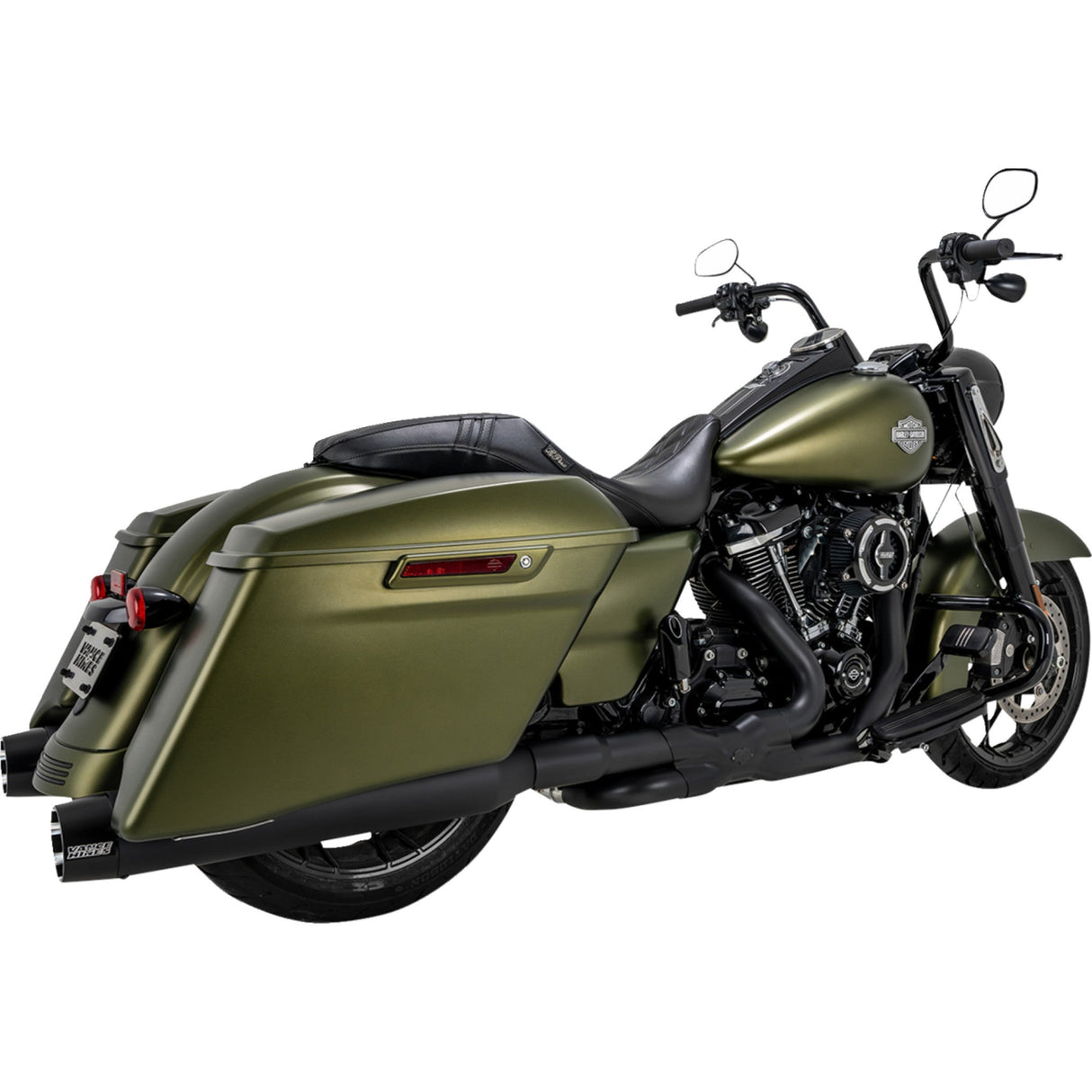 Vance & Hines Blackbird 450 Slip-On Mufflers Black - 46792 For Harley Touring 2017-2026