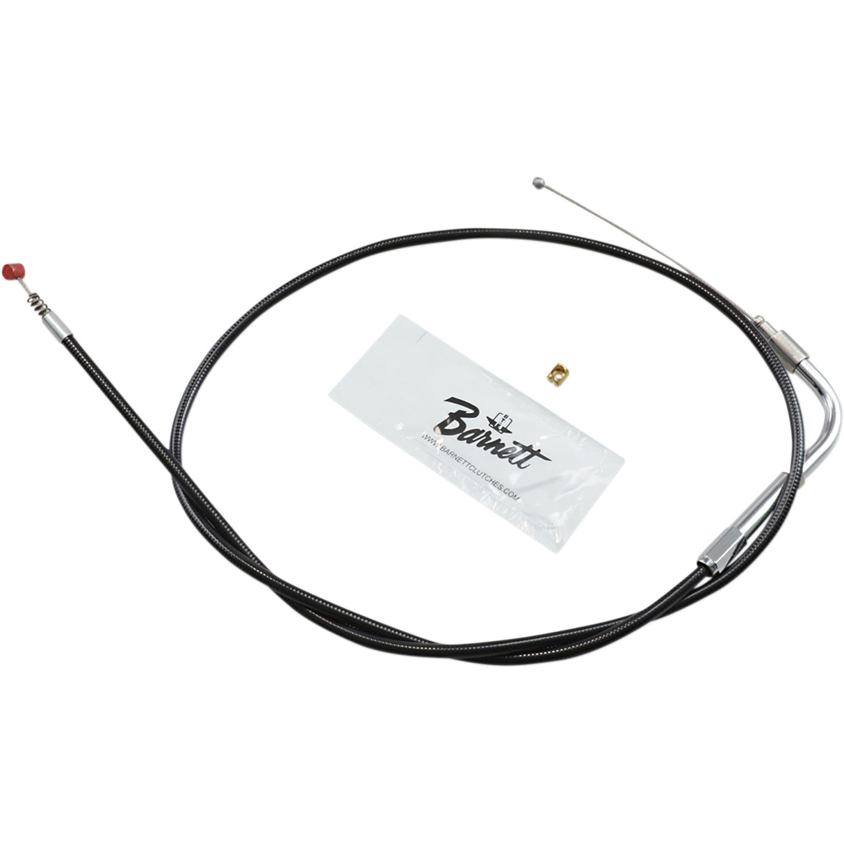 Barnett Black Vinyl Throttle Idle Cable 32" Length - 101-30-40015 For Harley 1996-2005