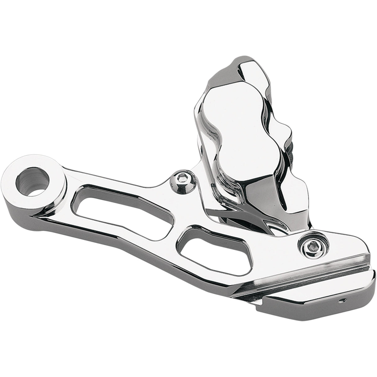 Hawg Halters 4-Piston Brake Caliper Rear Chrome - RKSTCC500 For Harley Softail 1987-1999