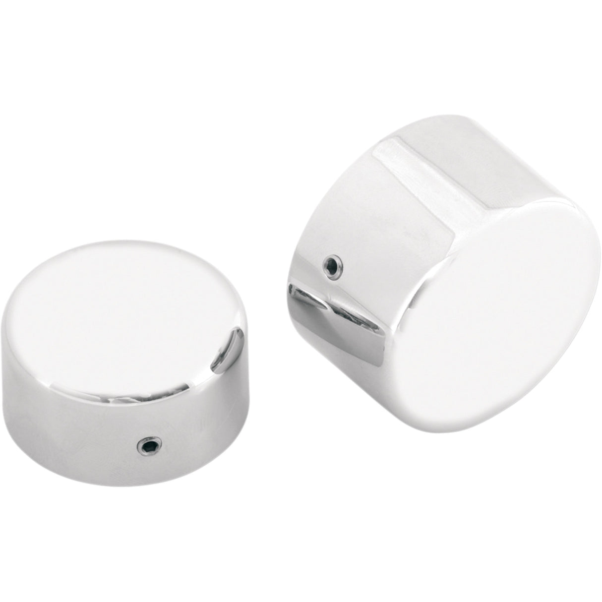 DRAG SPECIALTIES 0214-0449 Axle Caps chrome - rear