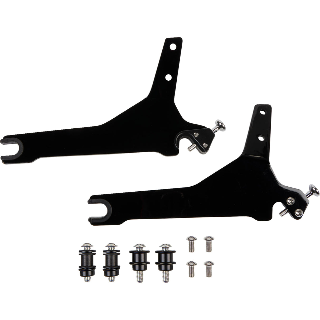 COBRA 1501-0600 602-2027B Detachable Backrest Kit - 11" - Black - Softail