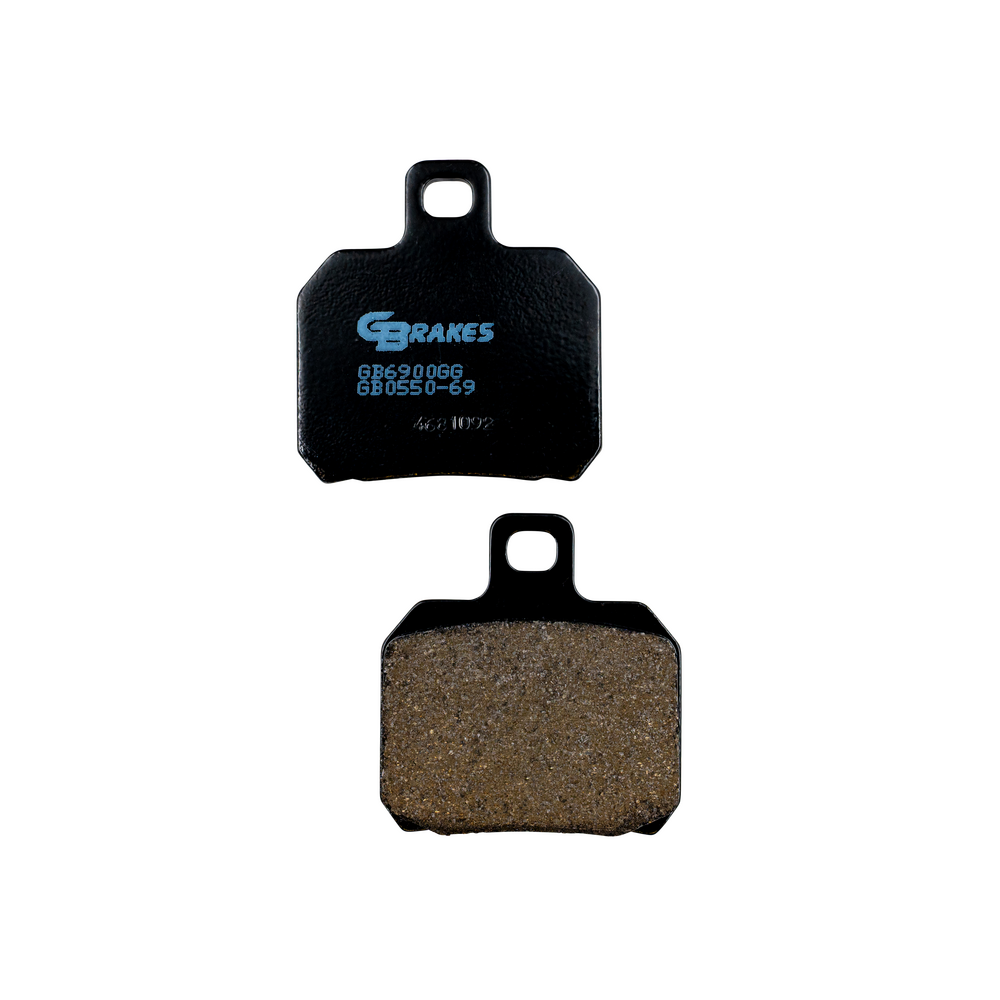 Gbrakes 17-55069 GB0550-69 BRAKE PADS SEMI METALLIC