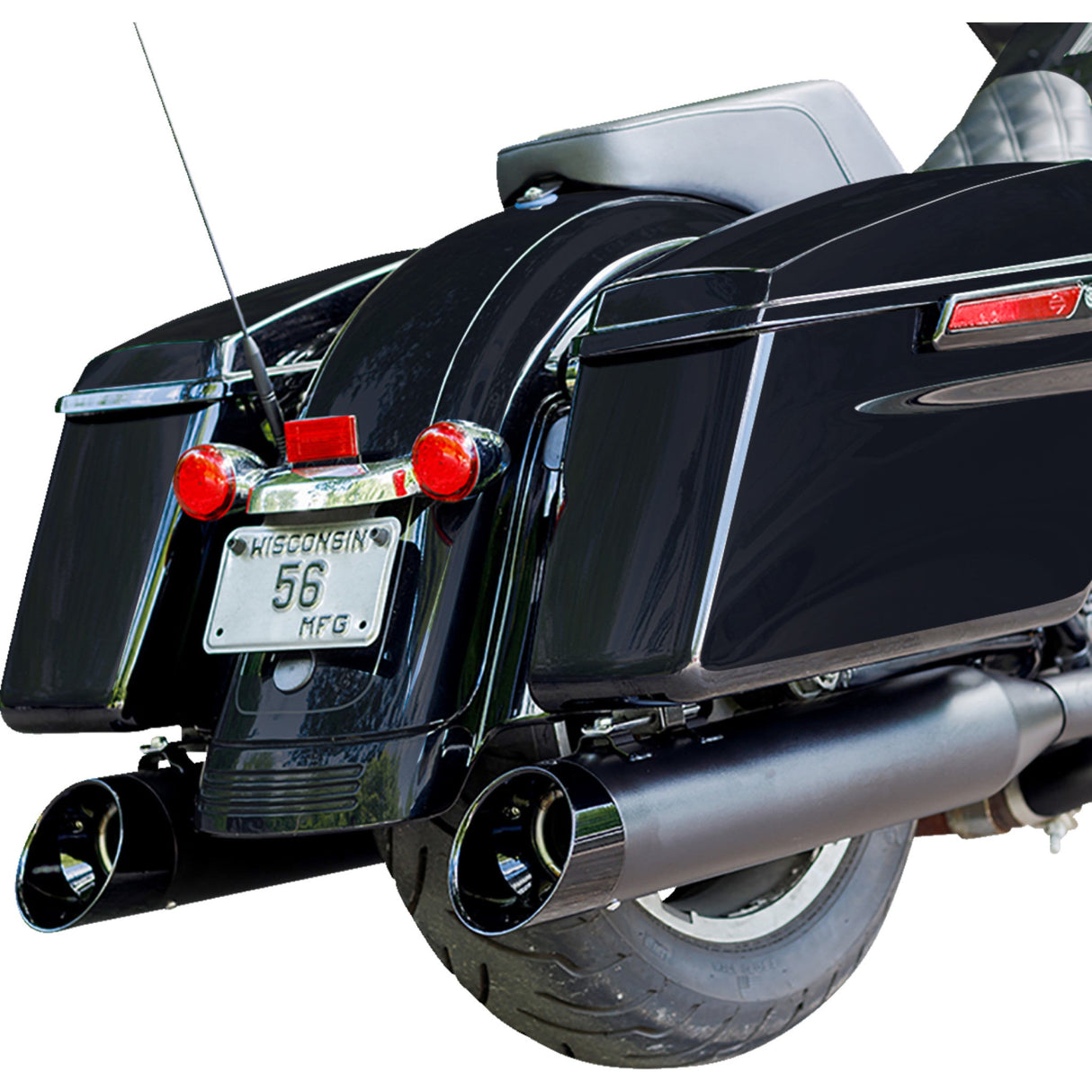 S&S Cycle 4-1/2" MK45 Cutlass Performance Mufflers - 550-1016 For Harley Touring 1995-2016