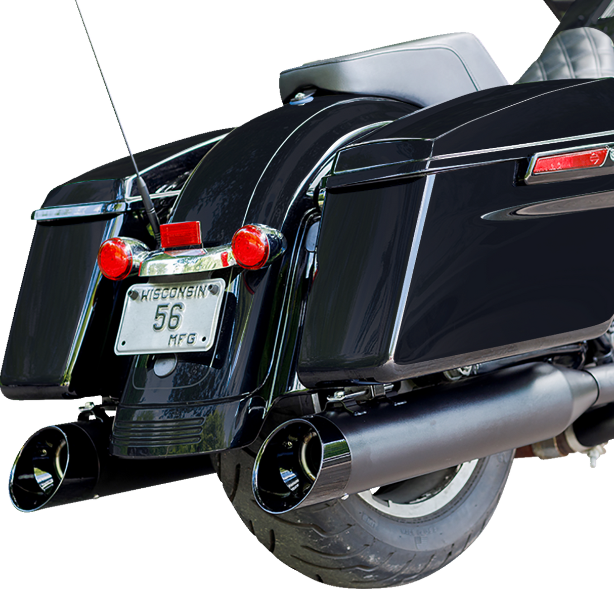 4-1/2" Black MK45 Cutlass Performance Mufflers - 1801-1495