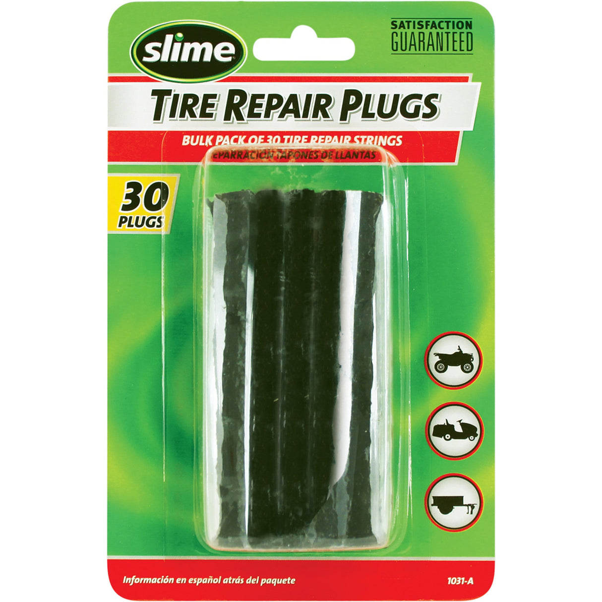 SLIME 0364-0014 1031-A Tire Repair Plugs Repair Plugs - Tire - Black - 30 Pack