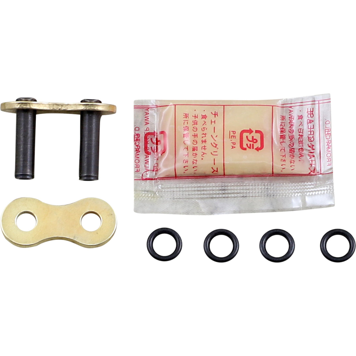 DID 1225-0728 ZJ520VOG 520 VO Rivet Connecting Link 520 VO - Gold & Black - Rivet Connecting Link