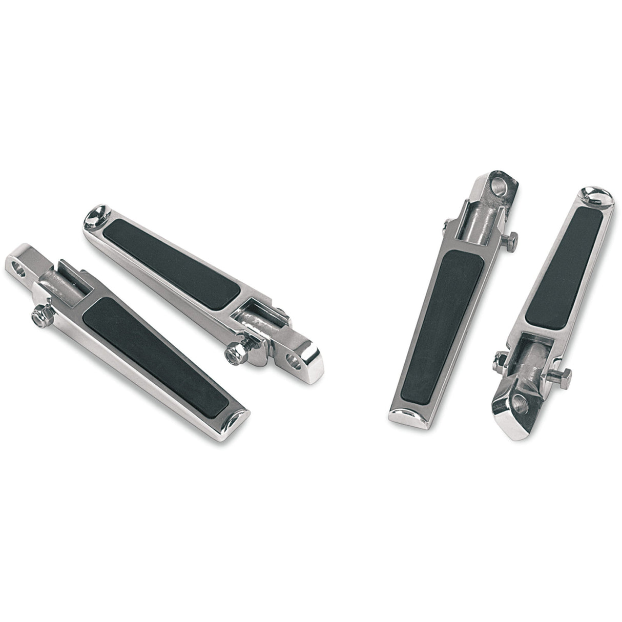 DRAG SPECIALTIES 1904-6453 Footpegs with Rubber Inlay Straight Male Mount Footpegs