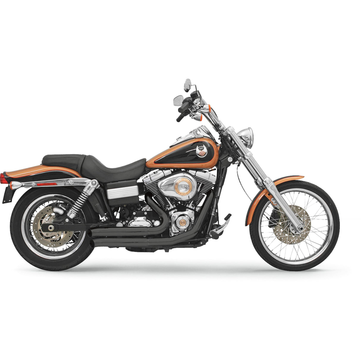 Bassani Xhaust Firepower Series 2-Into-2 Exhaust System - 13123D For Harley Dyna 2006-2017