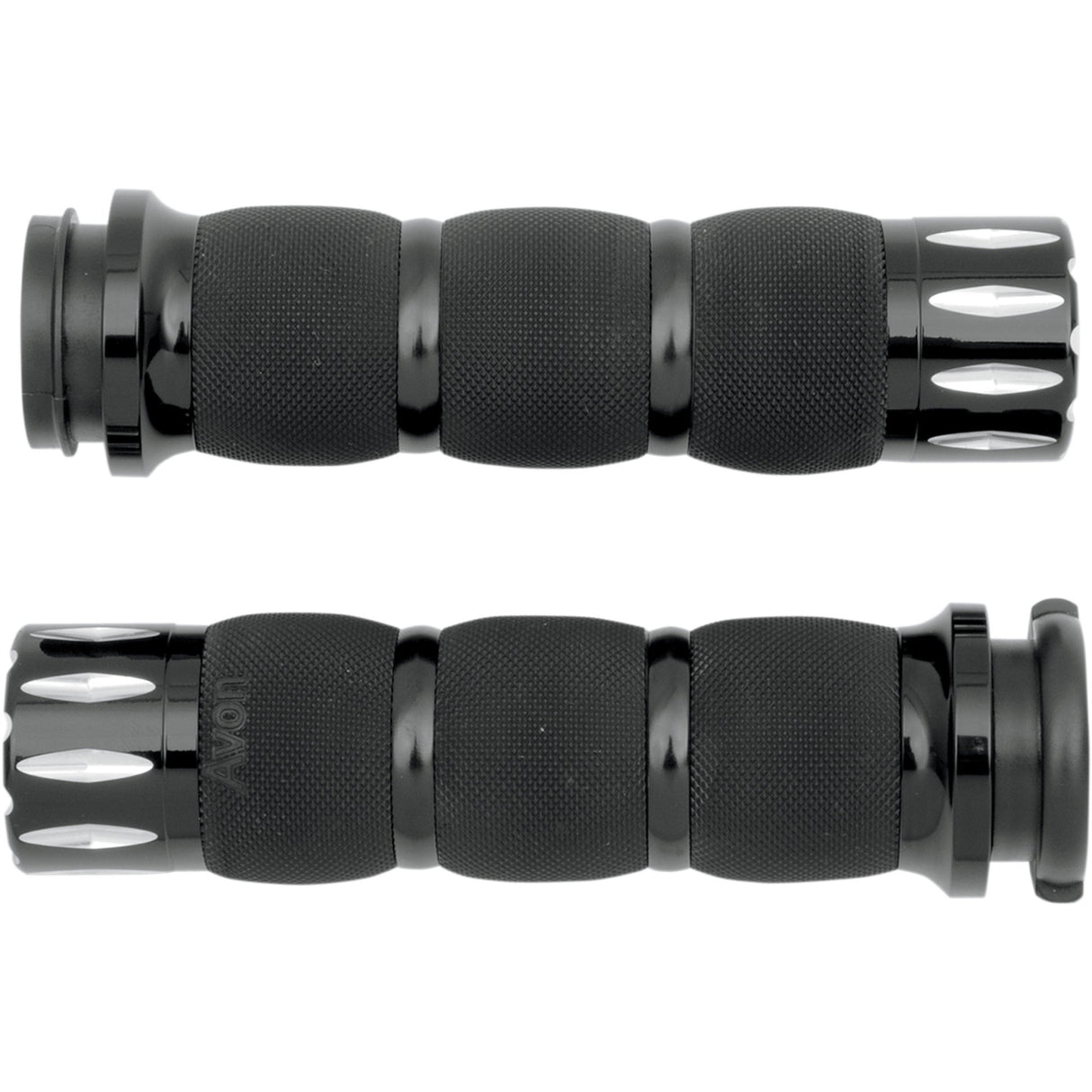 AVON GRIPS 0630-1193 AIR-90-AN-FL-RI Rival Air Cushioned Grips Grips - Rival - Air Cushioned - TBW - Black