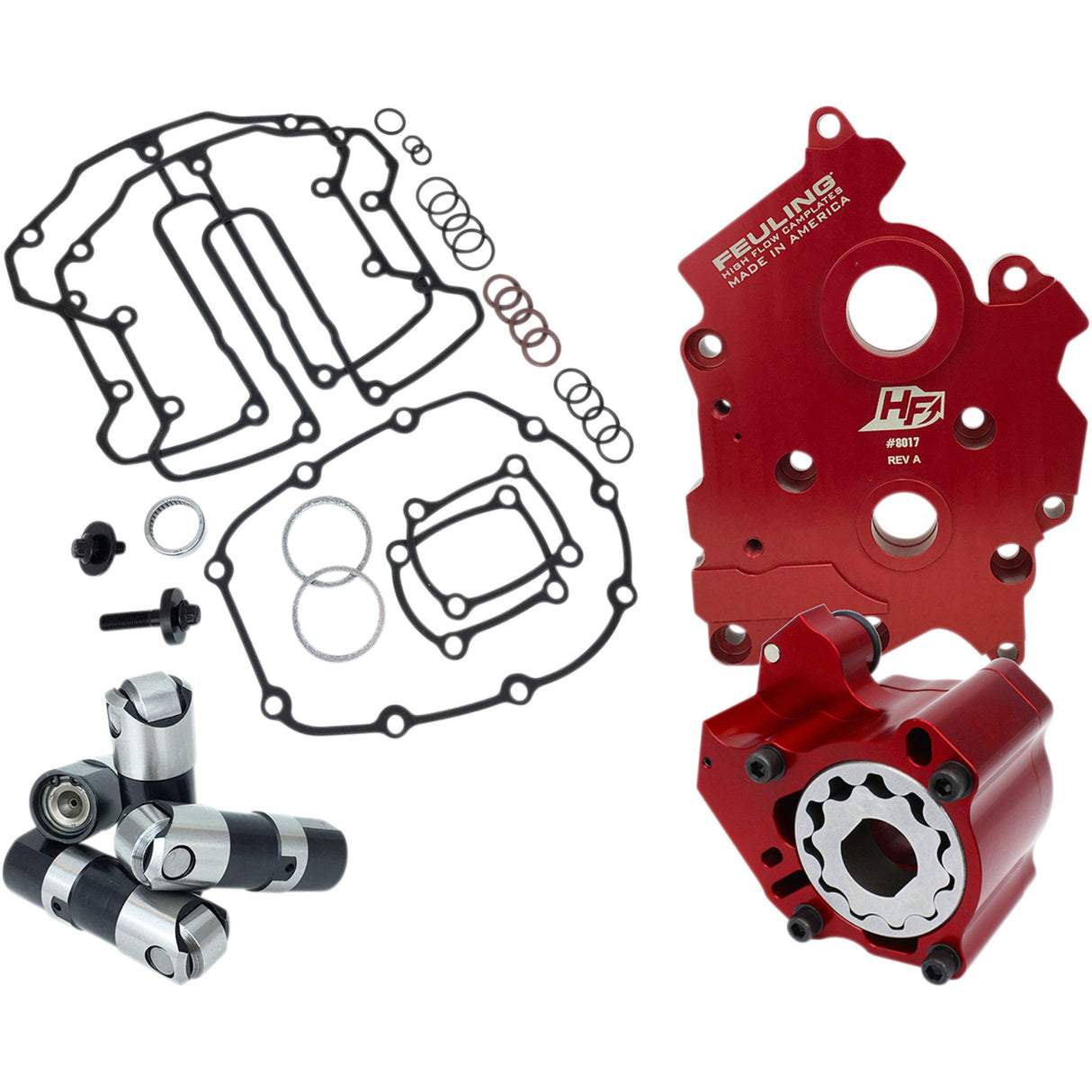 FEULING OIL PUMP CORP. 0932-0199 7097 Race Series® Oil System Packs For M8 - Race Series® Oil System Kit - Oil Cooled - M8