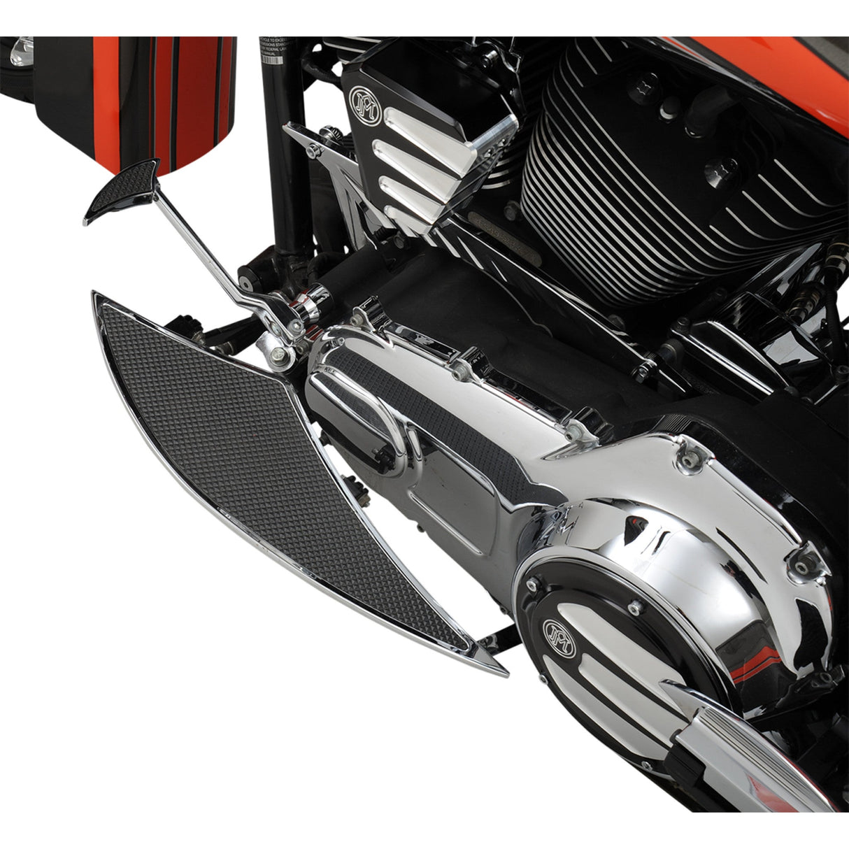 Paul Yaffe Bagger Nation Heel Lever Eliminator Chrome - PYO:HLE-C For Harley Touring 1984-2020