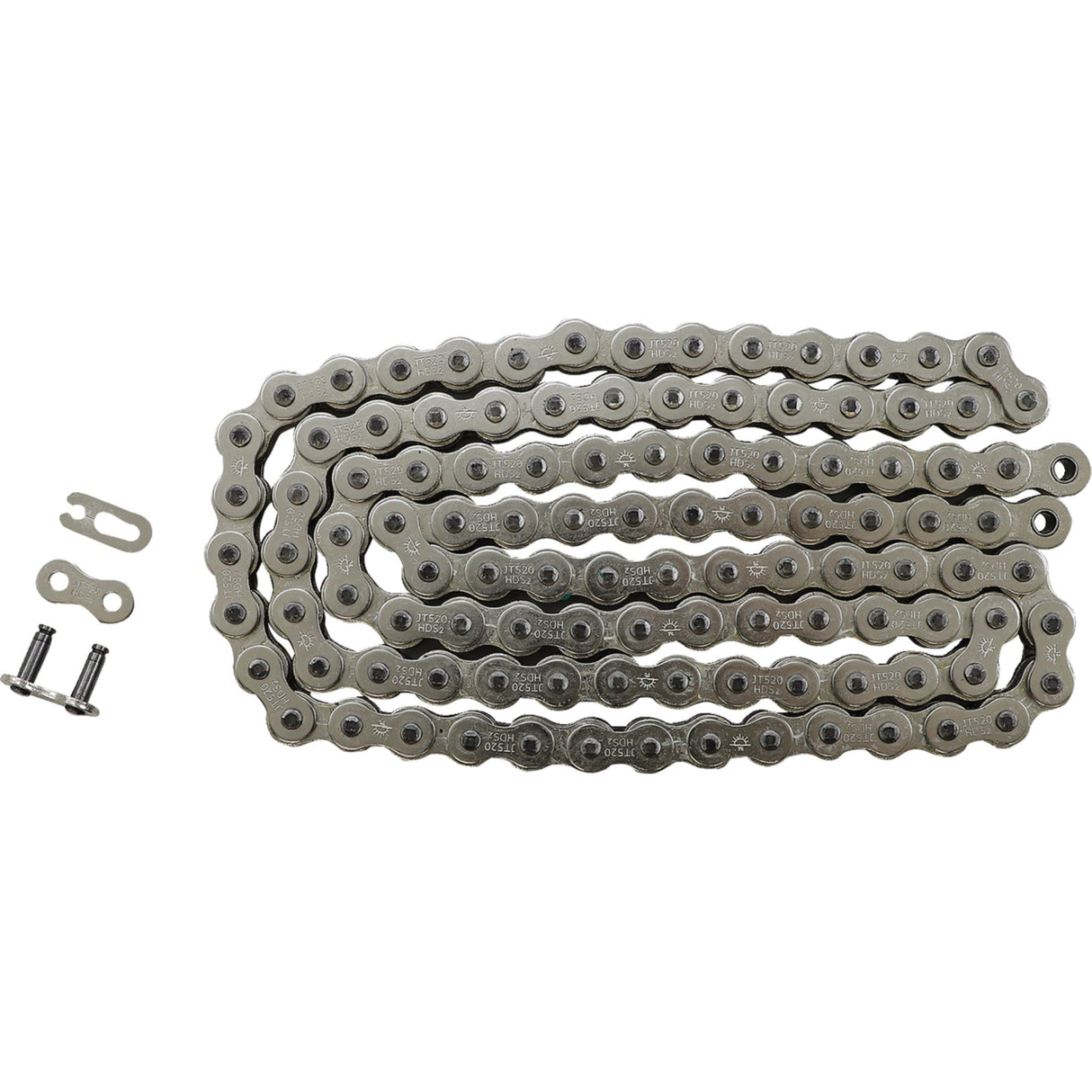 JT CHAINS 1220-0382 JTC520HDSNN110SL 520 HDS Ultimate Competition Chain 520 HDS - Ultimate Competition Chain - Nickel - 110 Links