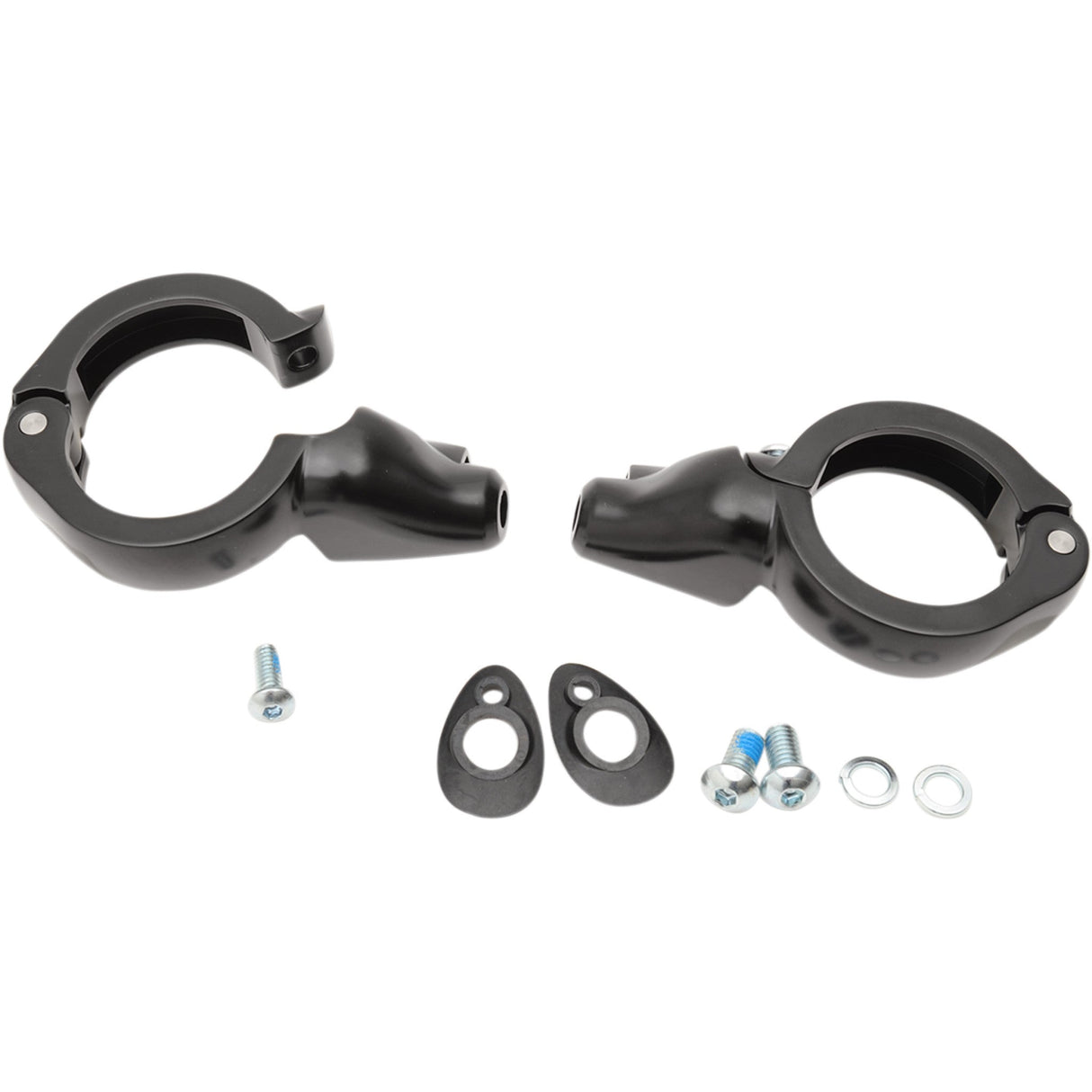DRAG SPECIALTIES 2020-1272 Turn Signal Fork Clamps Turn Signal Mount - 49 mm - Black