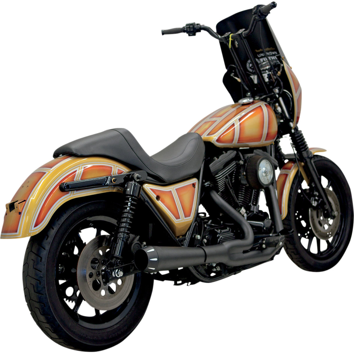 Bassani Xhaust Road Rage 2-Into-1 Exhaust System - 1FXR2B For Harley 1987-1994