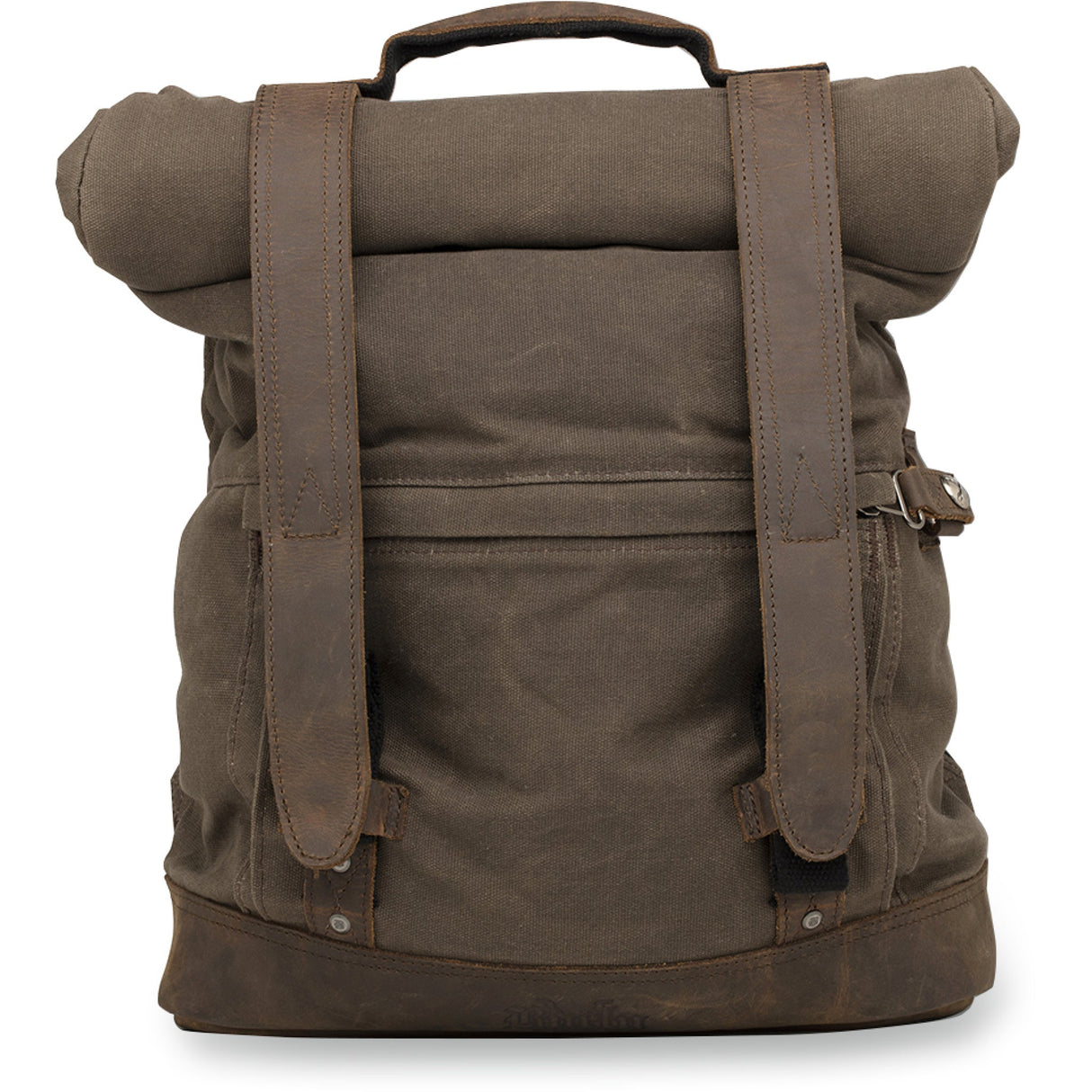 BURLY BRAND 3517-0414 B15-1020D Voyager Backpack Roll Top Backpack - Dark Oak