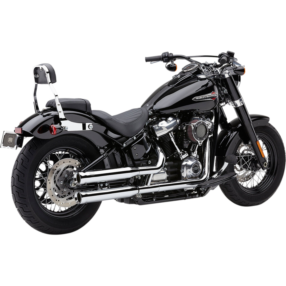 Cobra Neighbor Hater Slip-On Mufflers Chrome Softail - 6047 For Harley Softail 2018-2024