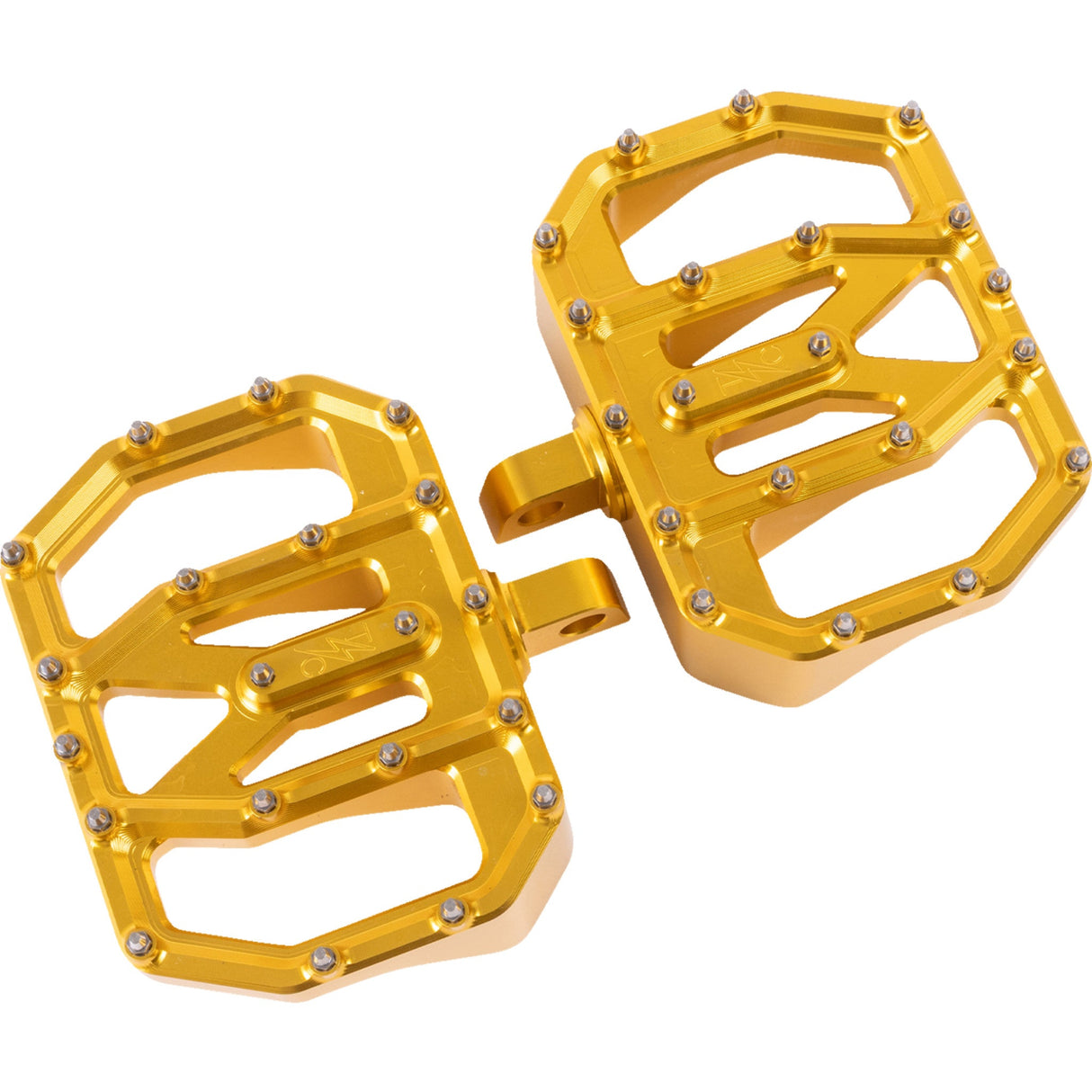 Thrashin Supply CO. Mini Aggressor Floorboards Gold Rear - TSC-2031-5-D For Harley Motorcycles 1972-2025