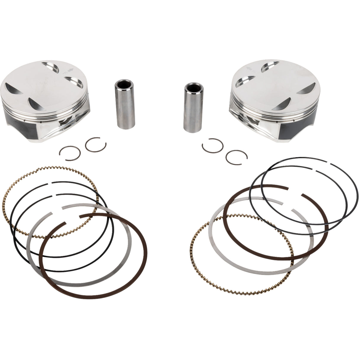 JE Pistons Piston Kit 4.320" Bore 4.500" Stroke 12.0:1 CR 114" M8 - 399164 For Harley Motorcycles 2017-2025