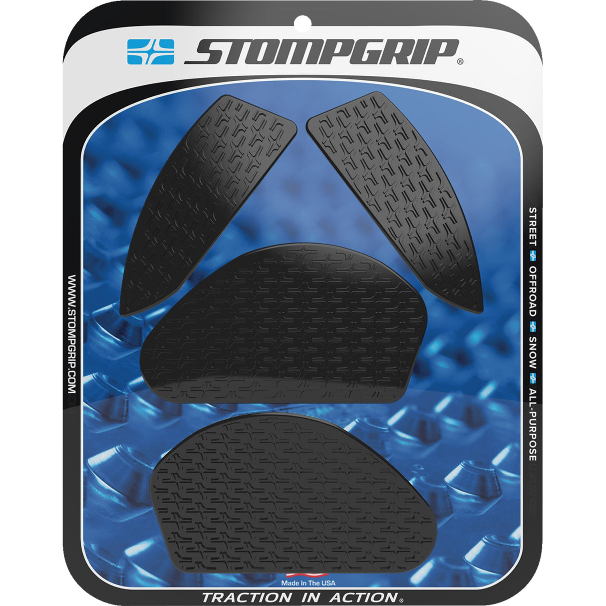 STOMPGRIP 4320-2690 55-14-0205B Icon Profile Traction Pad Tank Grips Traction Pad Tank Grips - Icon - Black - MT-03