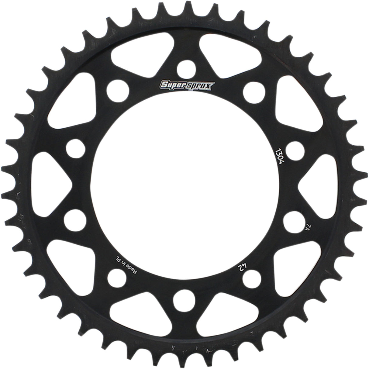 SUPERSPROX 1210-1867 RFE-1304-42-BLK Racing Steel Rear Sprocket Rear Sprocket - 42 Tooth