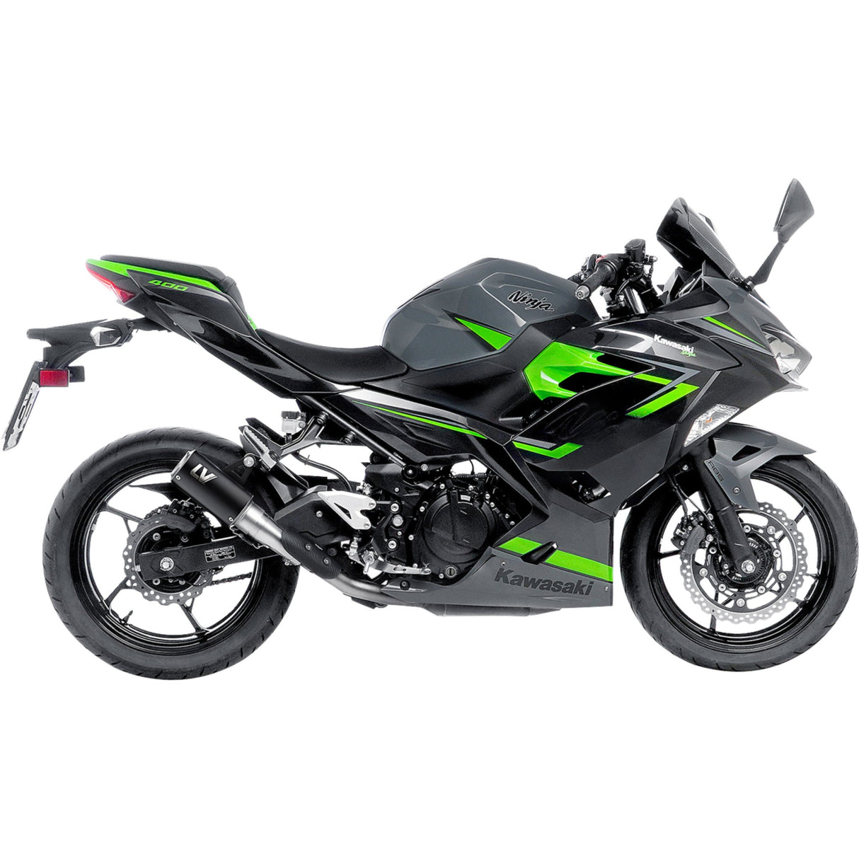 LEOVINCE 1811-4839 15400SBU LV Corsa S Black Edition Slip-On Muffler kawasaki ninja 400/500