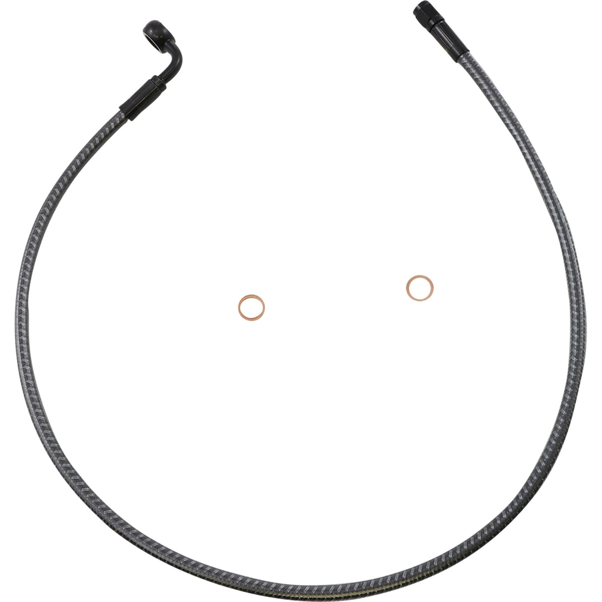 MAGNUM SHIELDING 1741-6310 AS77230 KARBONFIBR Designer Series ABS-Specific Front Upper Brake Kit - Brake Line - Front - 10 mm - 90° - 30" - KARBONFIBR