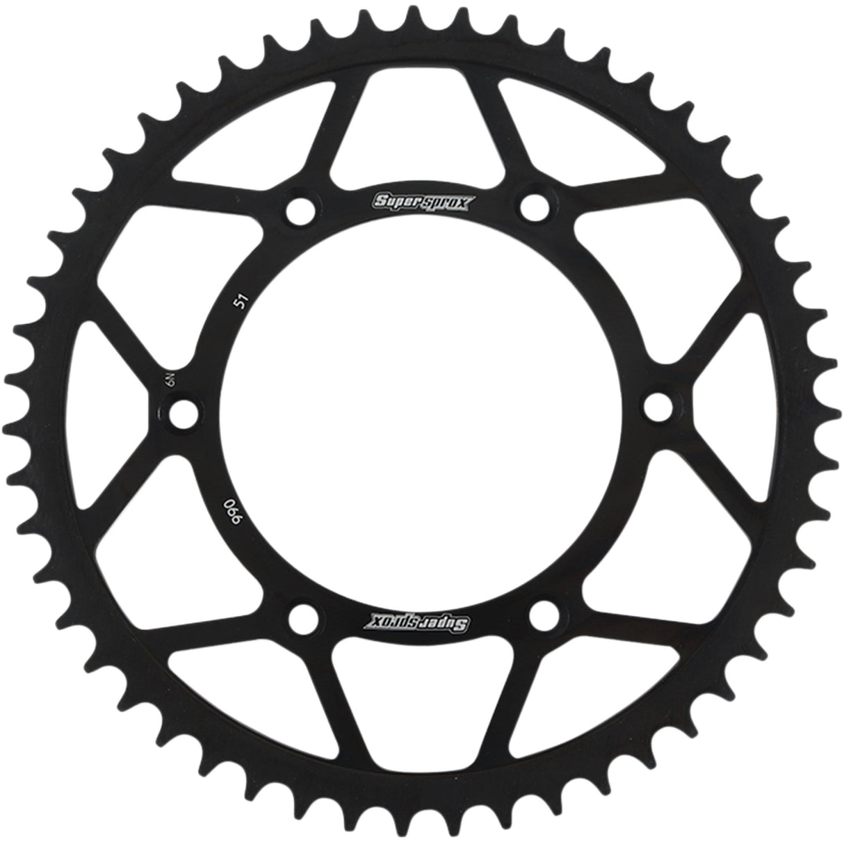 Supersprox Sprocket - RFE-990-51-BLK For Husaberg FS650E / FE 250 2004-2008 | KTM 640 Adventure / SX 250 1998-2016