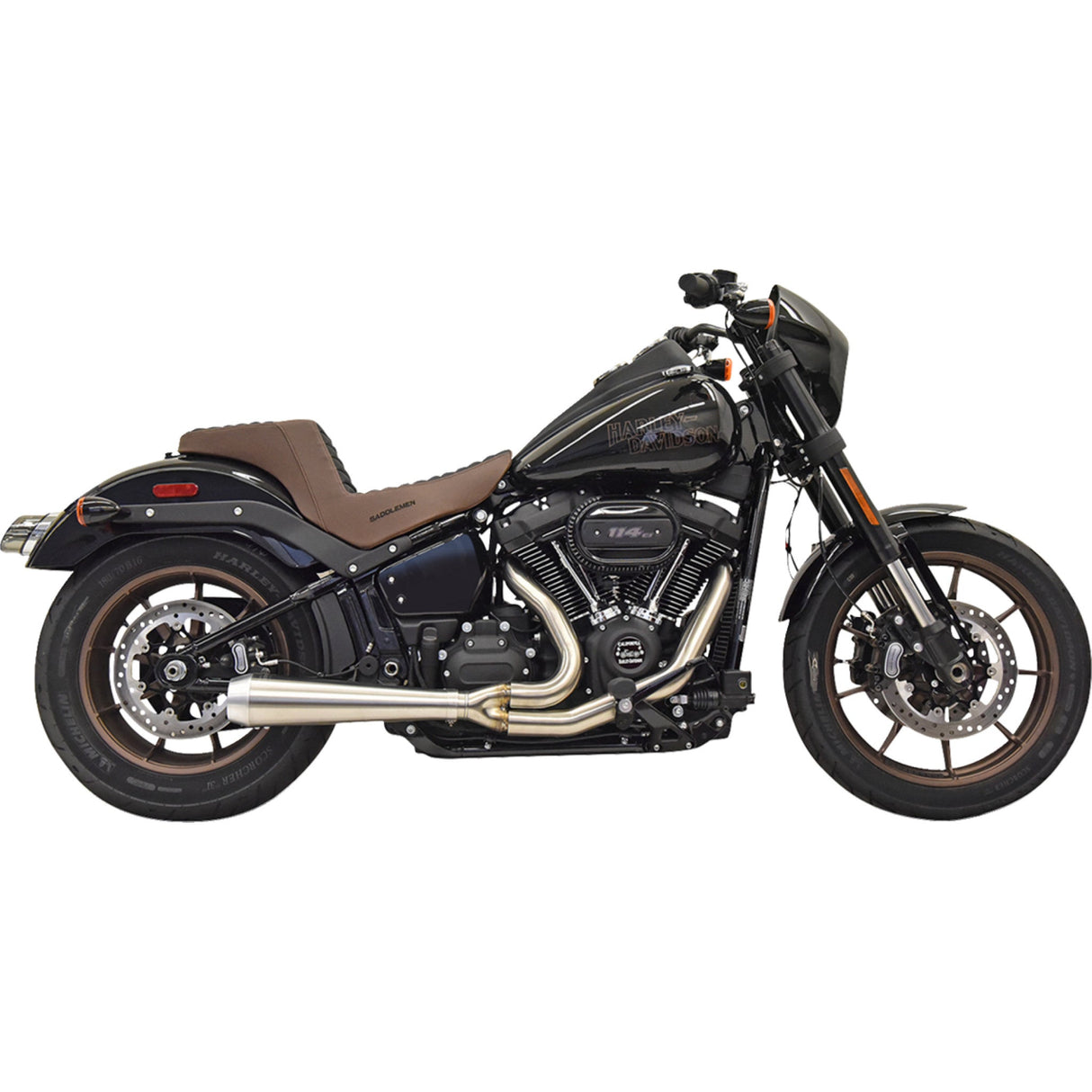 Bassani Xhaust 2-Into-1 Road Rage III Exhaust System 49-State Stainless - 1S72SSE For Harley Softail 2018-2025