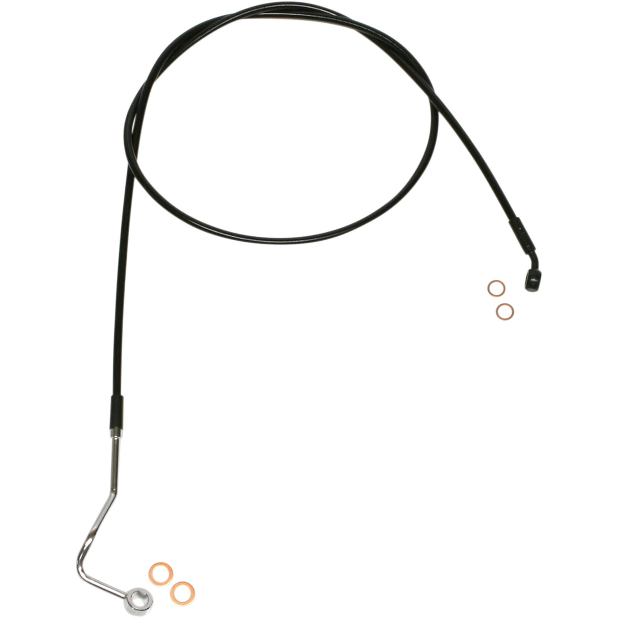 Magnum Shielding XR Stainless Upper Brake Line Upper XR Black - SBB1401-70 For Harley Touring 2014-2024