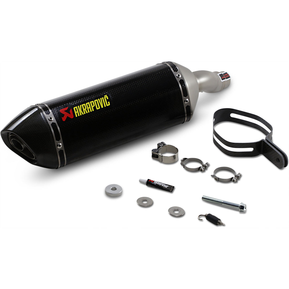 AKRAPOVIC 1811-3777 S-K3SO1-ZC Carbon Fiber Slip-On Line Muffler Slip-On Line Muffler - Carbon Fiber