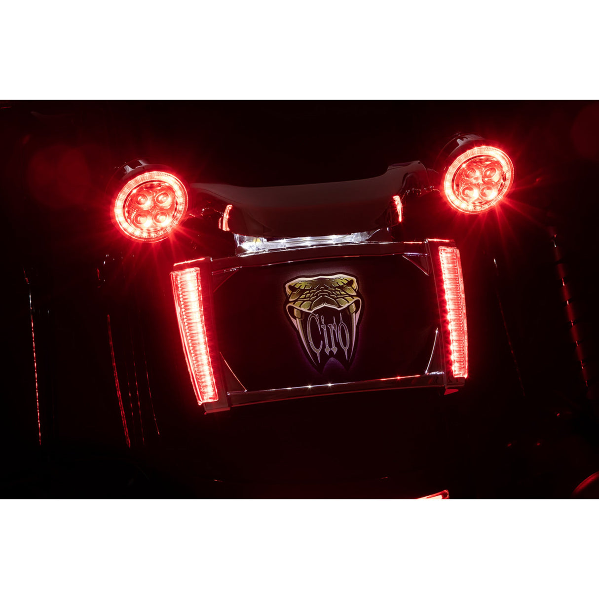 CIRO 2030-2087 40301 LED Lighted License Plate Frame - Chrome - Smoke
