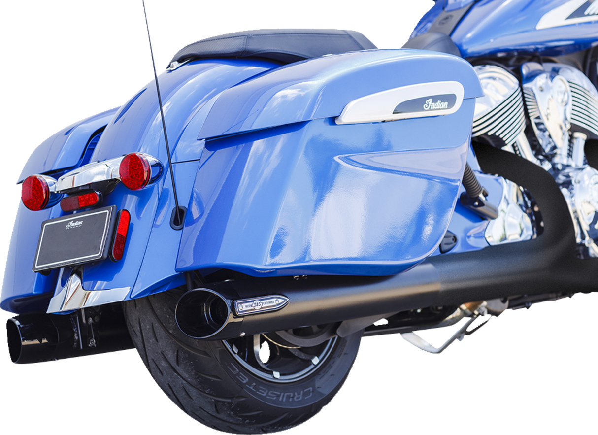 4" Broadhead Slip-On Mufflers - Slash Cut - Black - 1801-1764