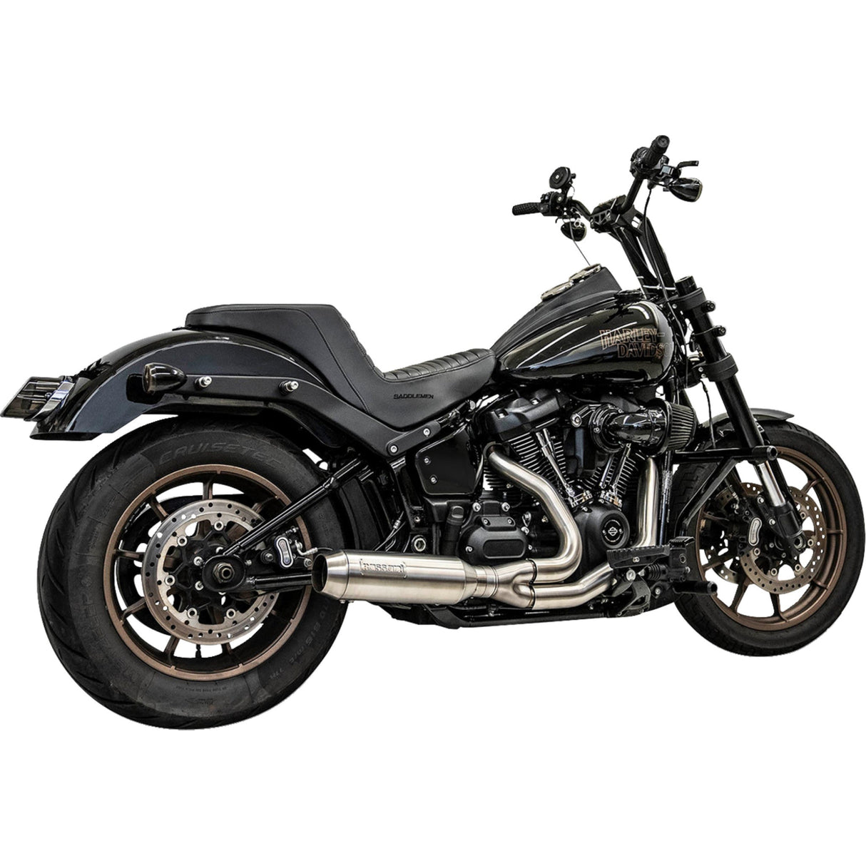 Bassani Xhaust 2-Into-1 Exhaust System - 1S77SSE For Harley Softail 2018-2024