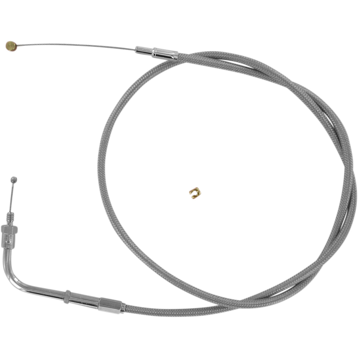 Barnett Stainless Steel Throttle Idle Cable - 102-30-30901 For Harley Motorcycles 1974-1980