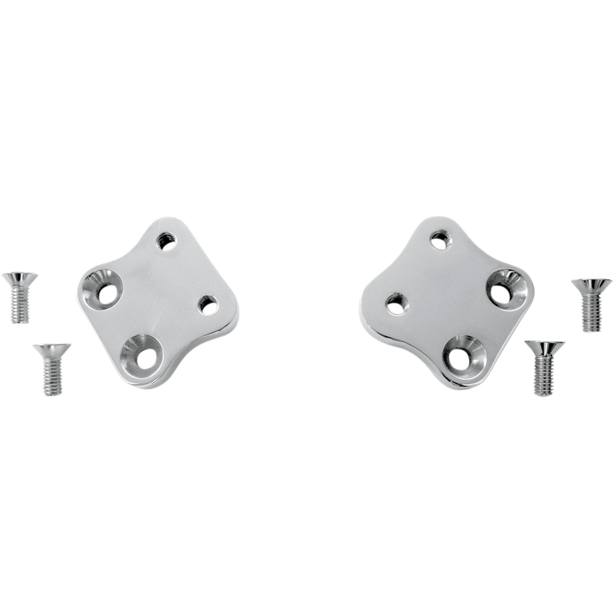 Accutronix Kick-Back Adapter Plates Chrome - FCKB102-C For Harley Motorcycles 1991-2017